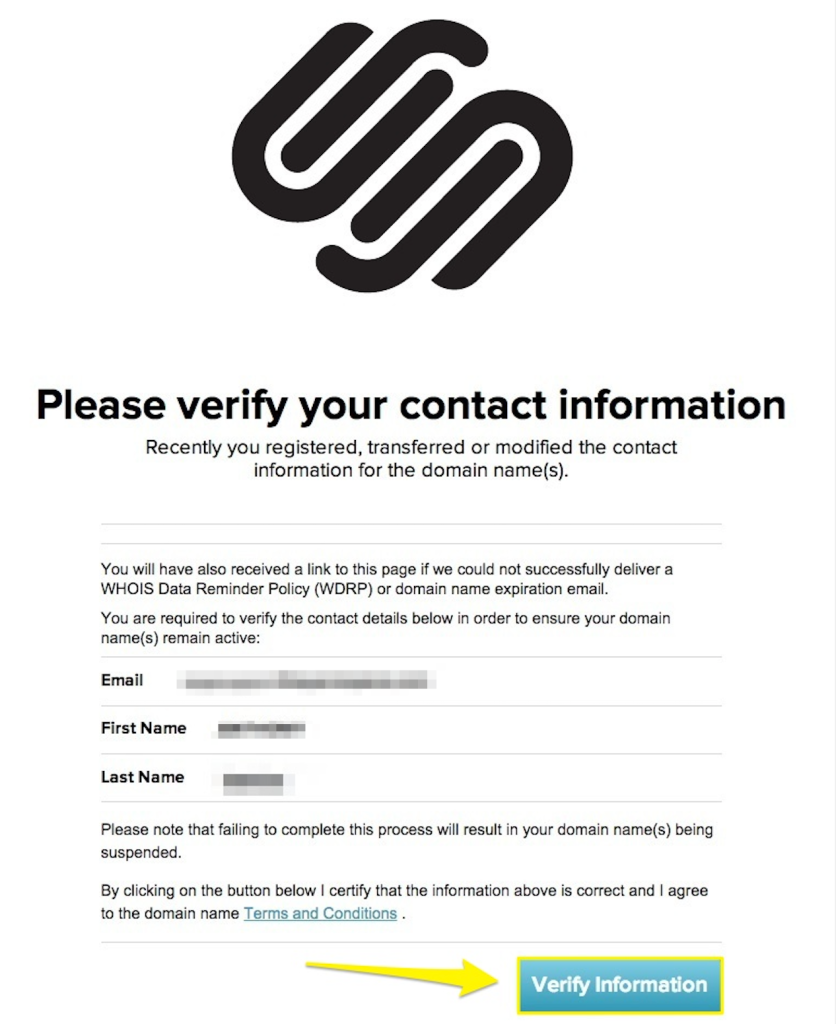 verify email