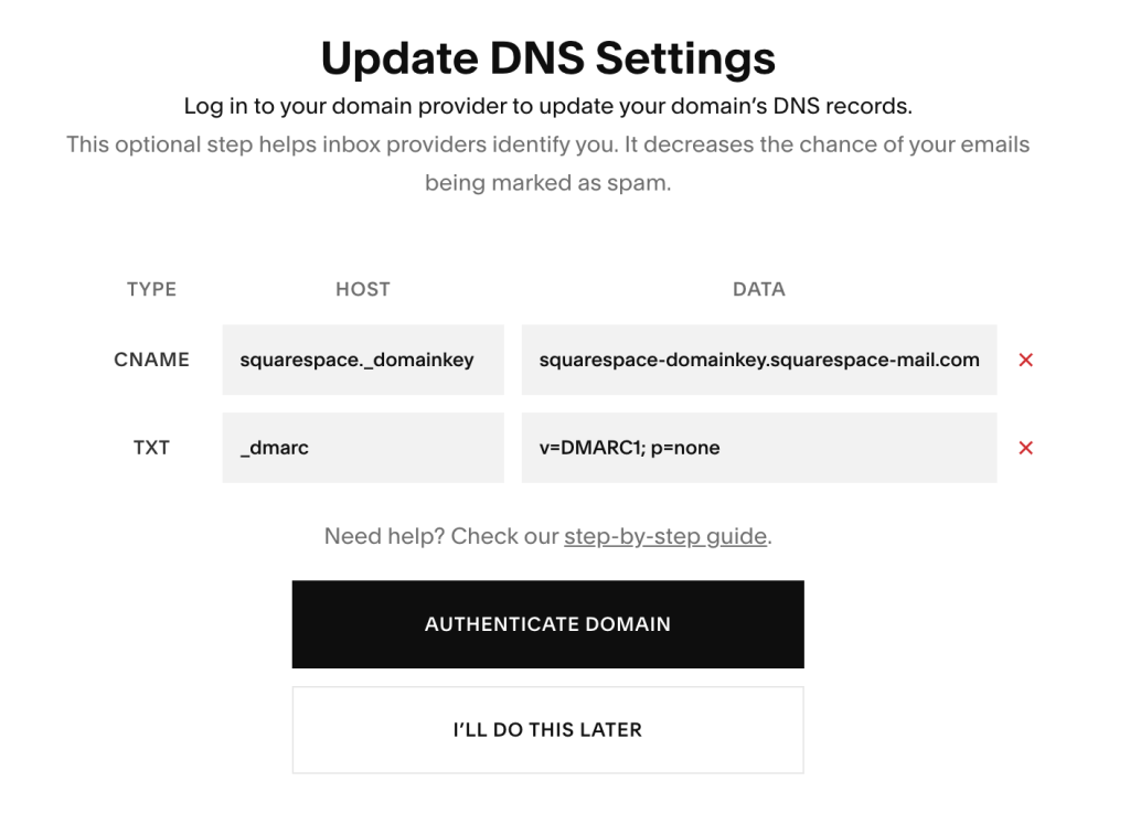 verify email's domain