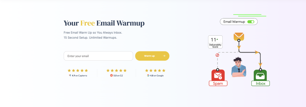 Automated email warm up