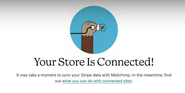 your store is connected